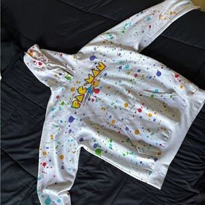 Pac-Man Kids Hoodie - Colorful Splatter Design